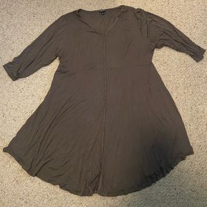 Torrid Army Green Button Dress Size 4x